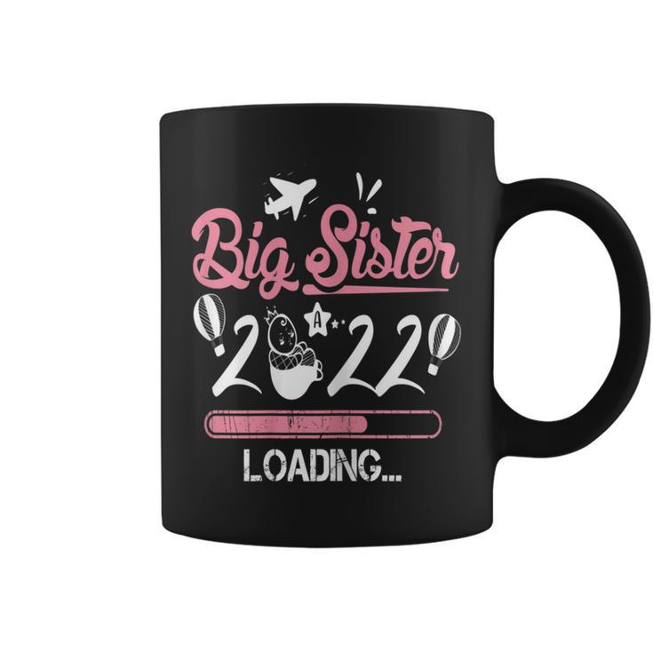 Cute Big Sister 2022 First Sibling Becoming Big Sister Coffee Mug