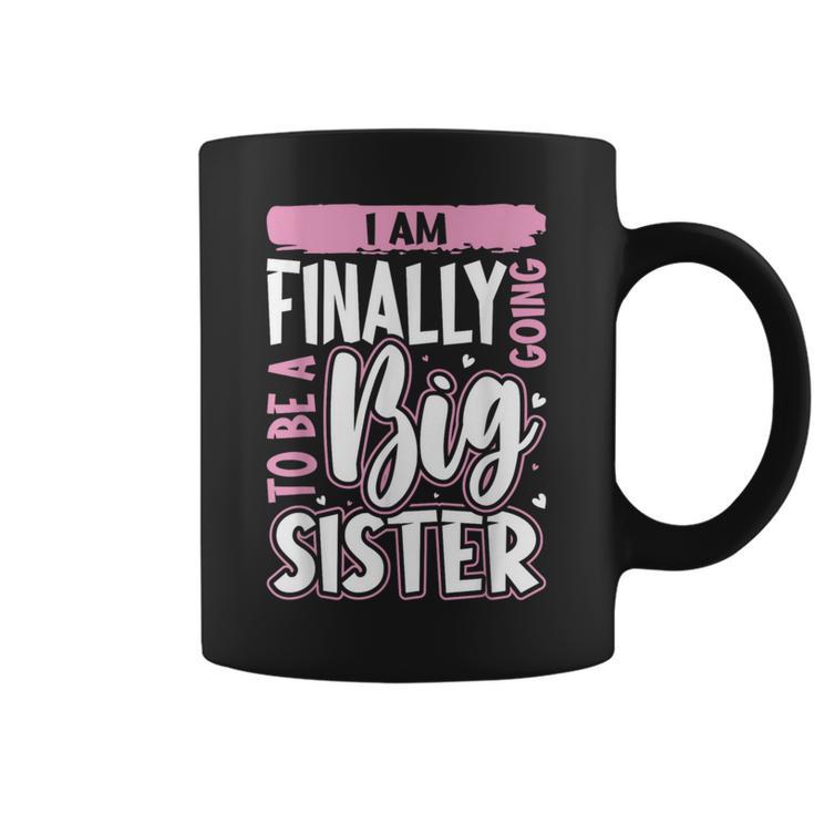 Cute Big Sister To Be I'm Finally Going To Be A Big Sister Coffee Mug