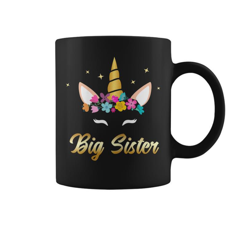 Cute Big Sister Unicorn Becoming Sister Girl Women Coffee Mug