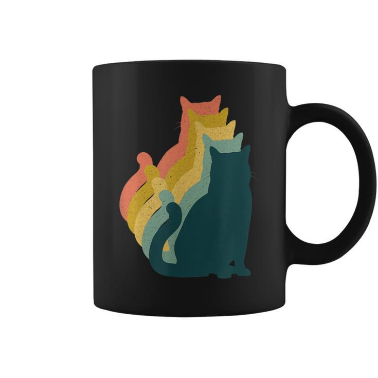 Cute Colorful Cat Costume 90S Style Vintage Kitten Retro Cat Coffee Mug