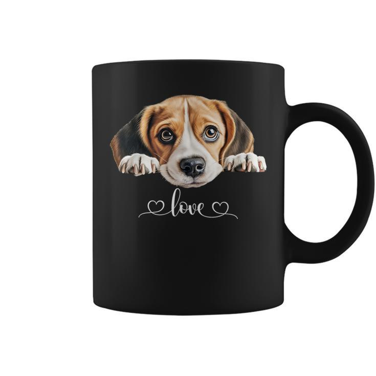 Cute Dog Graphic Love Beagle Puppy Dog Coffee Mug