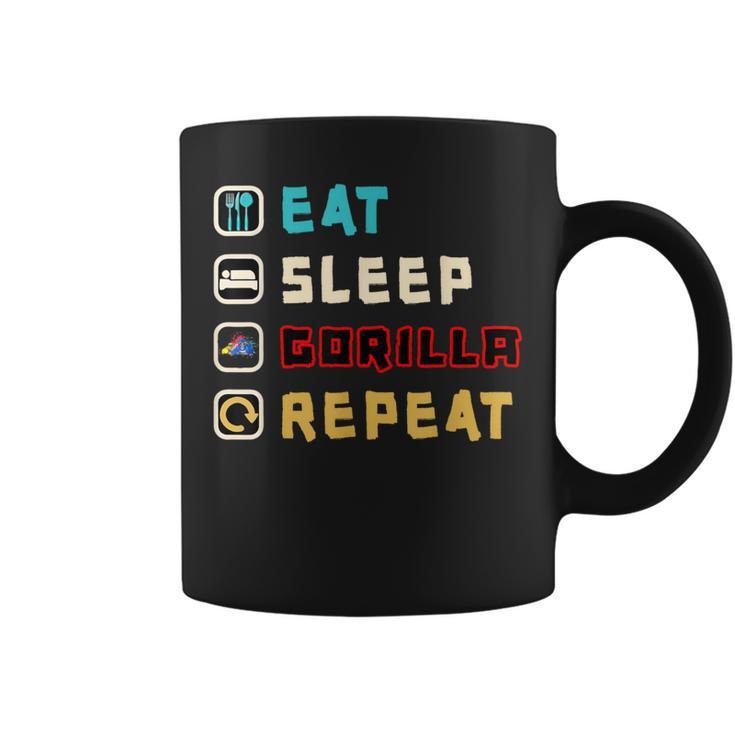 Cute Eat Sleep Gorilla Repeat Monke Tag Vr Gamer Coffee Mug