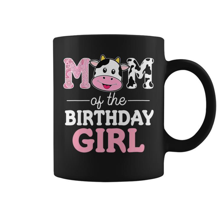 Cute Farm Cow Mommy Mama Mom Of The Birthday Girl Coffee Mug