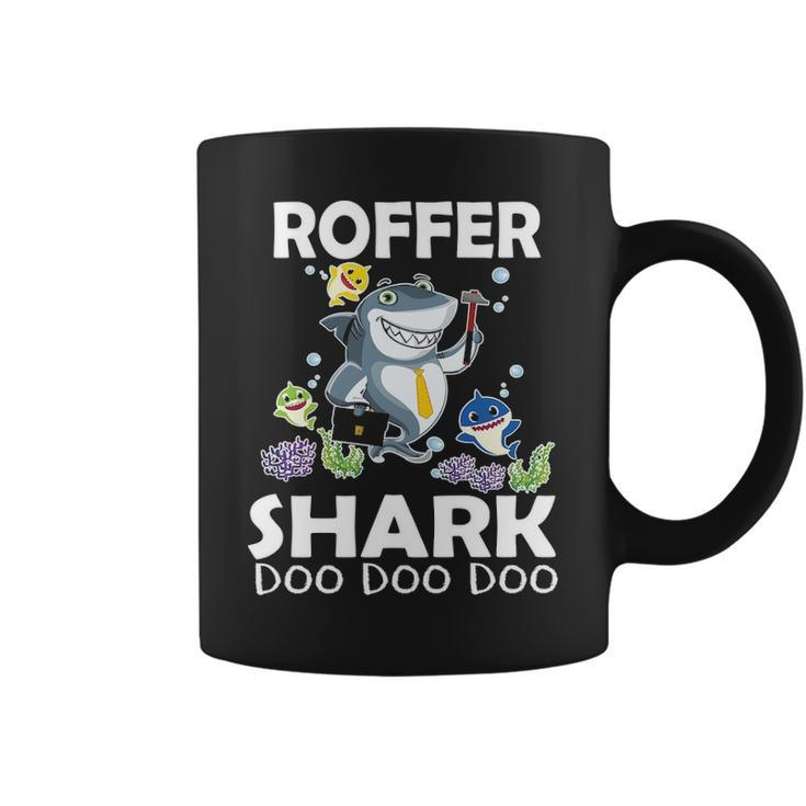 Cute Fishes Swimming In The Sea Smile Roofer Shark T Coffee Mug