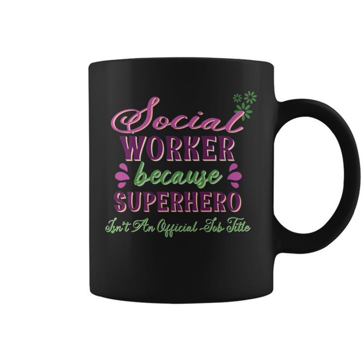 Cute Gif Social Worker Superhero Coffee Mug