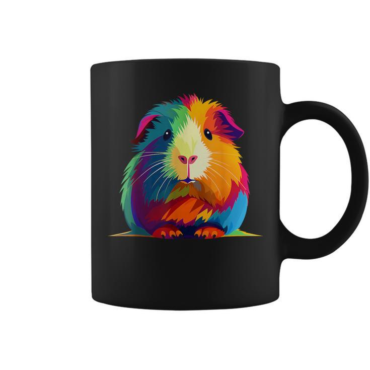 Cute Guinea Pig Rainbow For Guinea Pig Lovers Coffee Mug