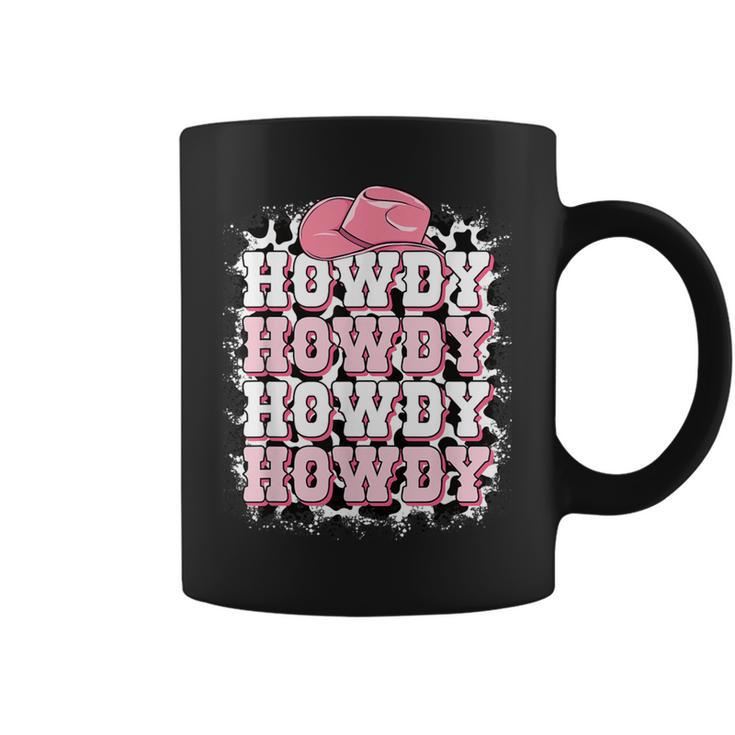 Cute Howdy Cow Print Western Country Cowgirl Texas Rodeo Coffee Mug