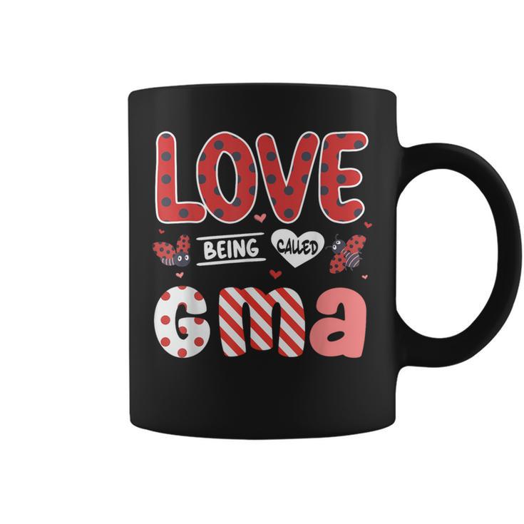 Cute I Love Being Called Gma Ladybug Happy Valentines Day Coffee Mug