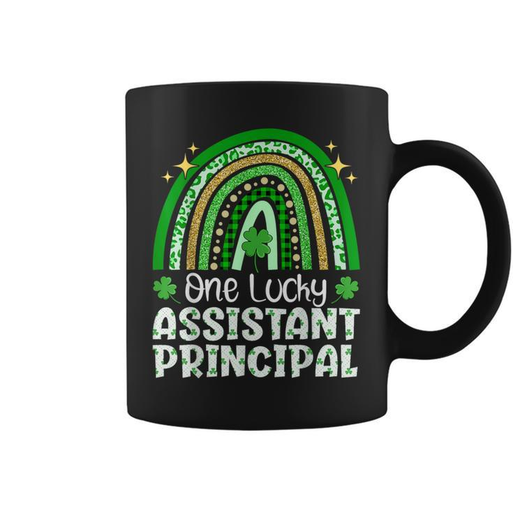 Cute One Lucky Assistant Principal Rainbow St Patrick’S Day Coffee Mug