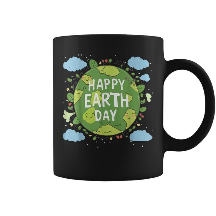 Cute Planet Earth Saying Happy Earth Day 2024 Coffee Mug