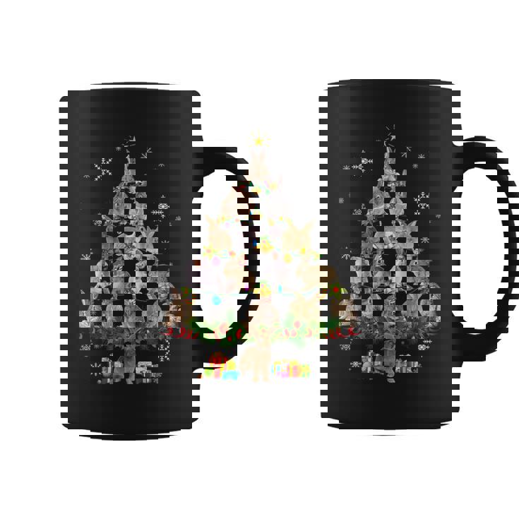 Cute Rabbit Bunny Christmas Tree Pet Rabbit Lover Christmas Coffee Mug