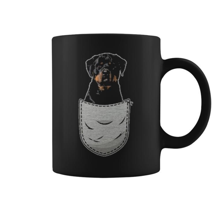 Cute Rottweiler Rott Rottie For Dog Lovers Pocket Owner Coffee Mug