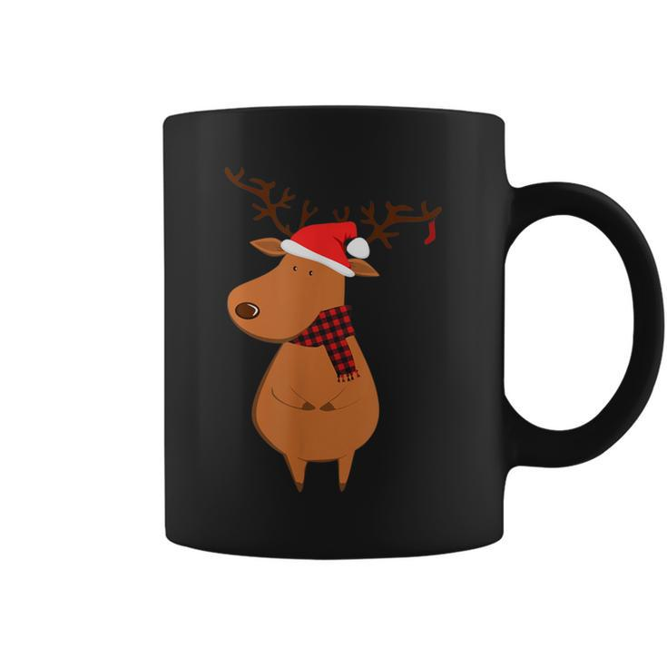 Cute Santa Deer Ugly Christmas Sweater Reindeer Coffee Mug
