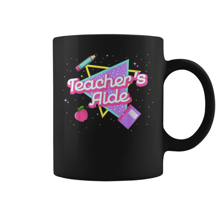 Cute Teacher's Aide 80'S 90'S Back To School Coffee Mug