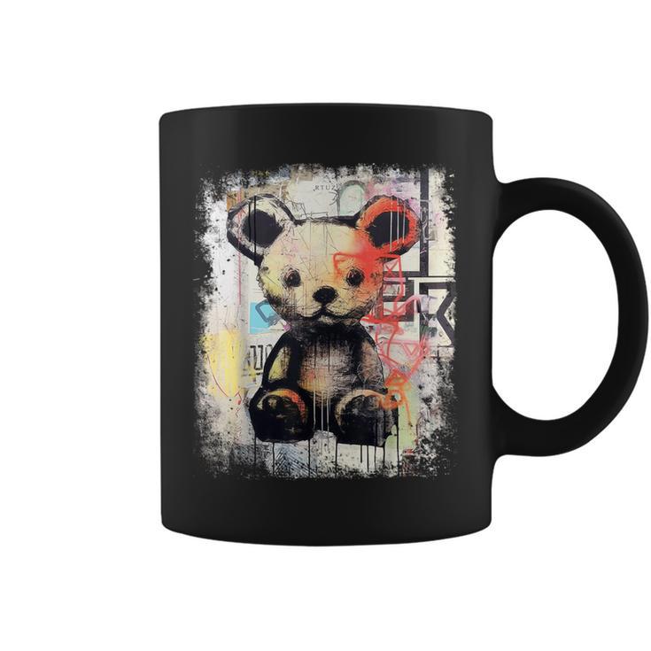 Cute Teddy Bear Graffiti Vintage Teddy Coffee Mug