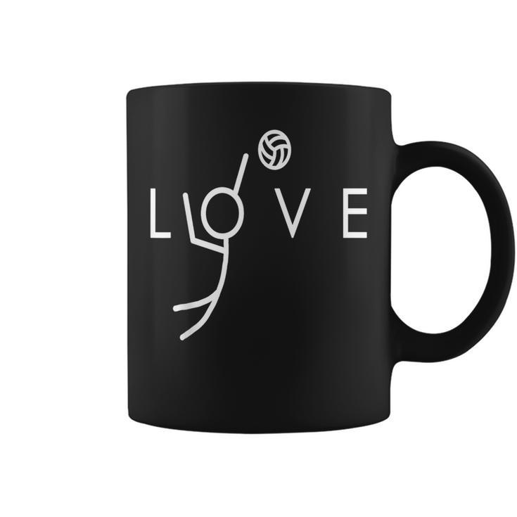 Cute Volleyball T For N Girls Spike Love Coffee Mug
