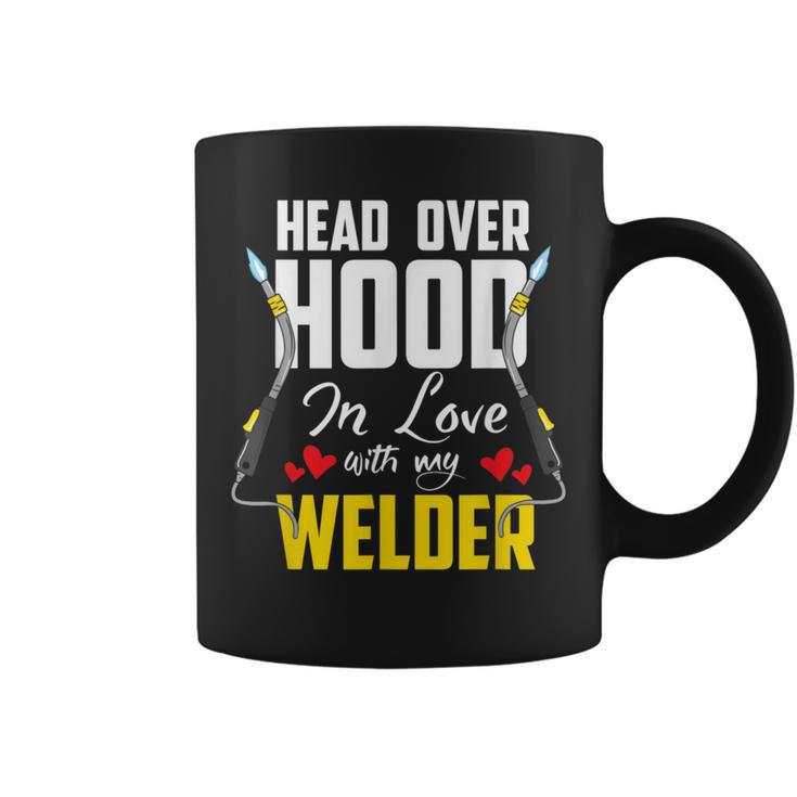 Cute Welders Wife Meme Quote Welder Girlfriend & Wife Coffee Mug