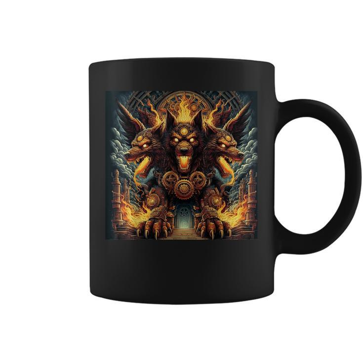 Cyberpunk Style Cerberus Coffee Mug