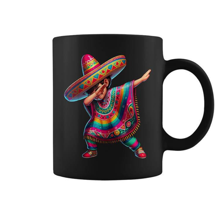 Dabbing Boys Mexican Poncho Cinco De Mayo Coffee Mug