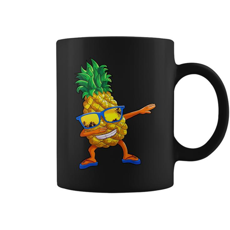 Dabbing Pineapple Kid Beach Vacation Summer Hawaii Coffee Mug
