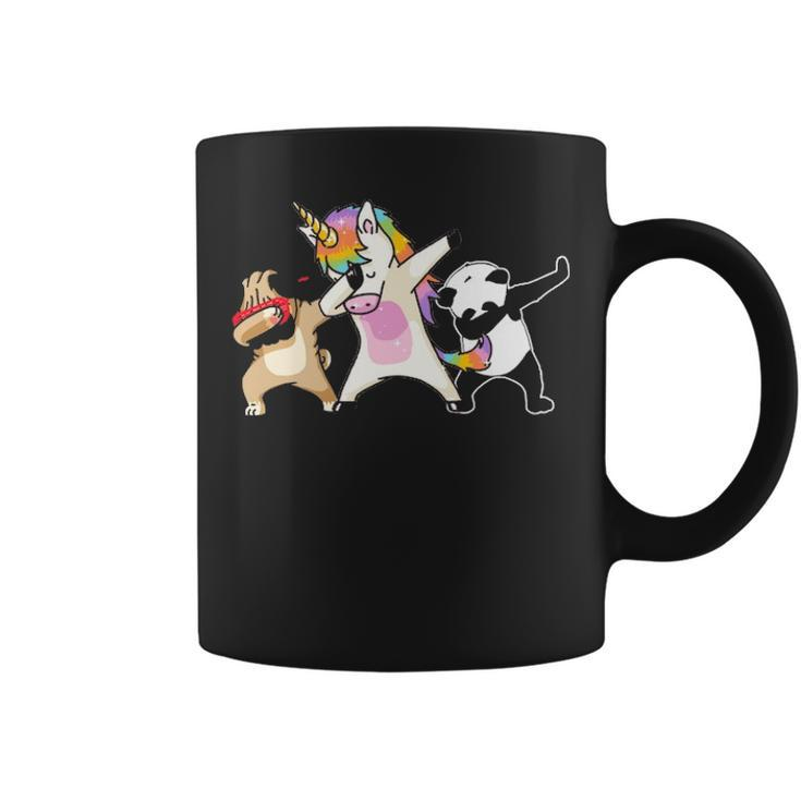 Dabbing Team Unicorn Panda Pug  Dab Birthday Gif Coffee Mug