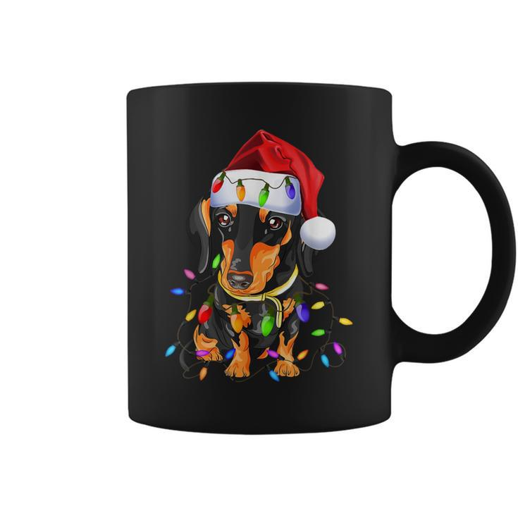 Dachshund Christmas Loves Led Cute Dog Lovers Coffee Mug