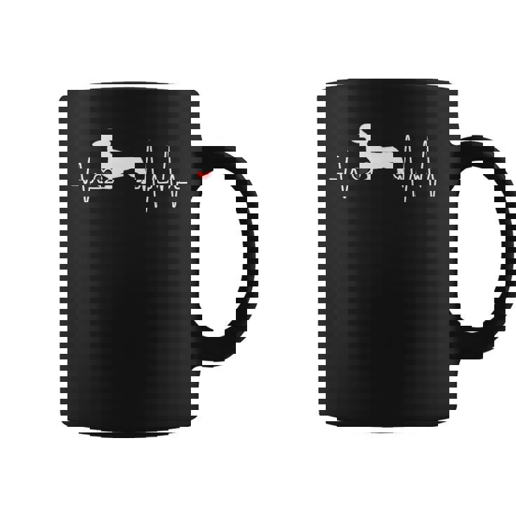 Dachshund Dog Heartbeat Pulse Coffee Mug
