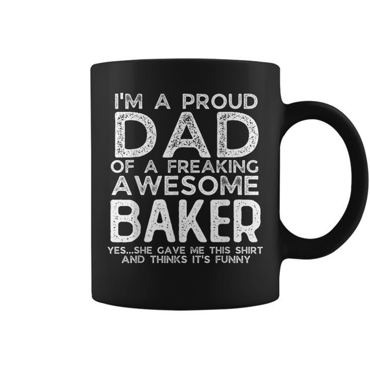 Dad Of Baker Father's Day Personalized Name Coffee Mug