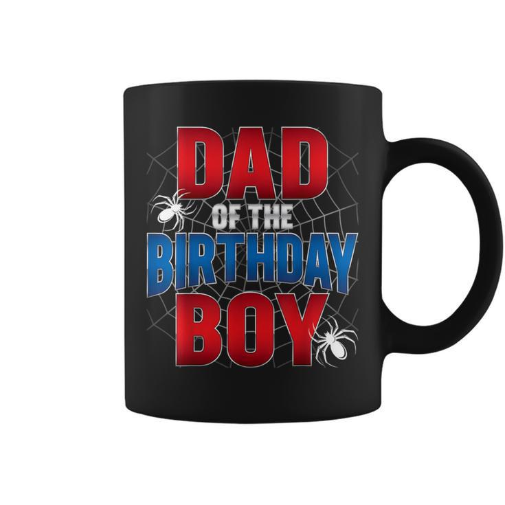 Dad Of The Birthday Boy Costume Spider Web Birthday Party Coffee Mug