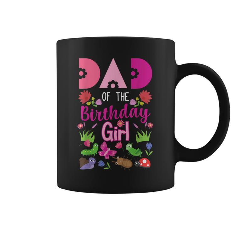 Dad Of The Birthday Girl Bug Insect Bday Party Coffee Mug