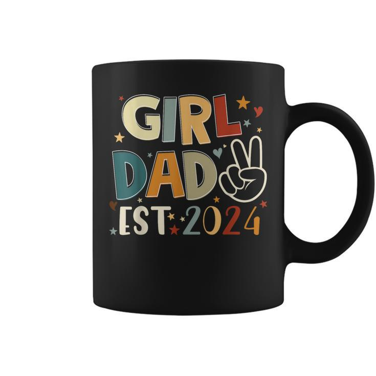 Dad Est 2024 Father And Daughter Happy Father's Day Coffee Mug