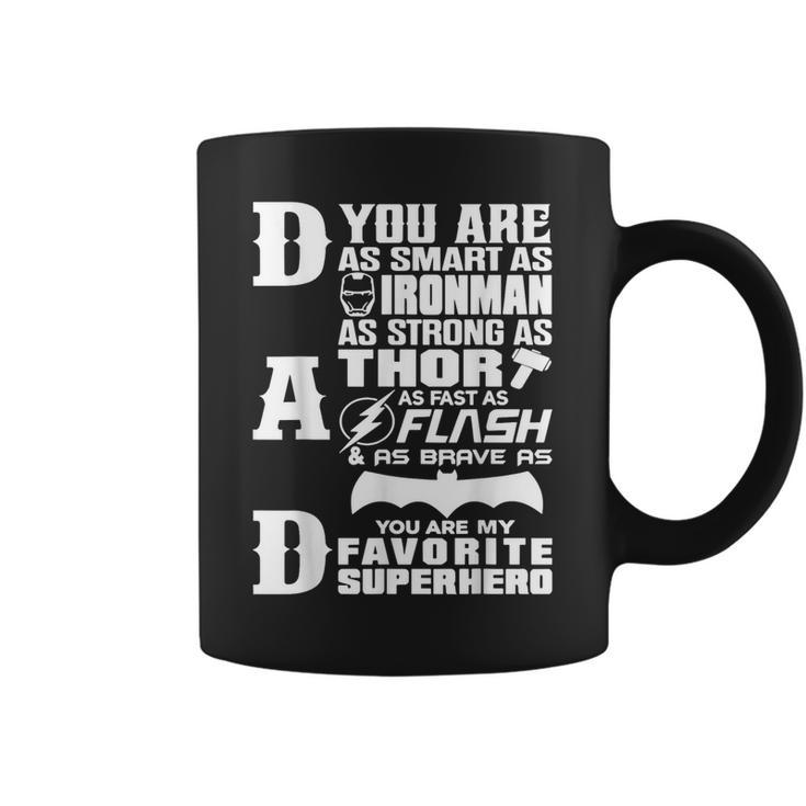 Dad You Are My Favorite Superhero Fathers Day Sayings Coffee Mug