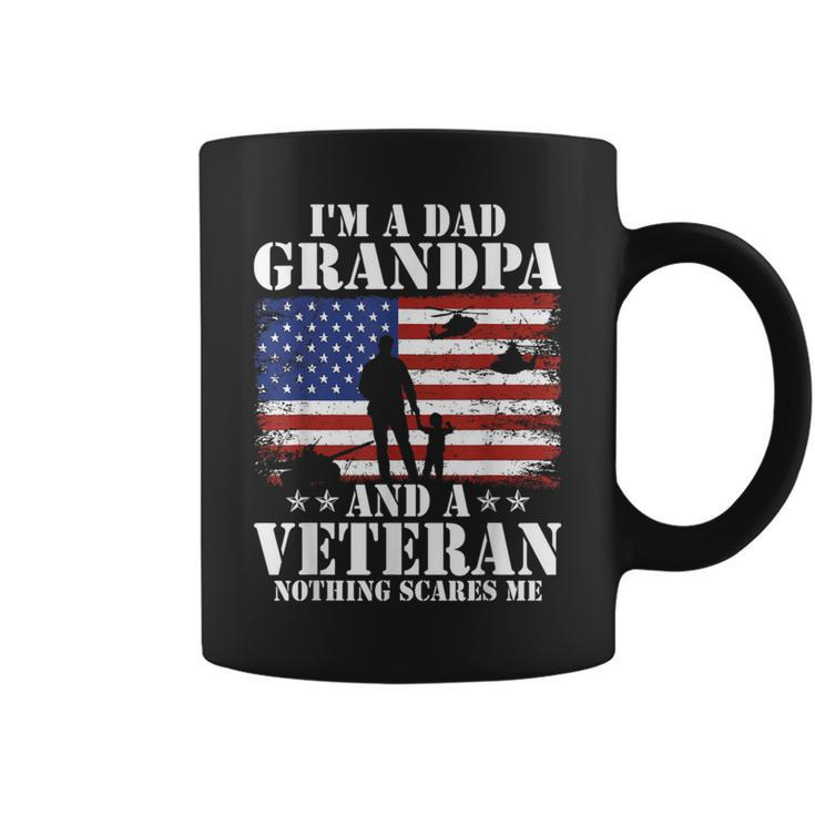 Im A Dad Grandpa And Veteran Veterans Day Fathers Day Coffee Mug