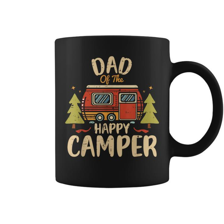 Dad Of Happy Camper 1St Birthday Party Retro Dad Coffee Mug