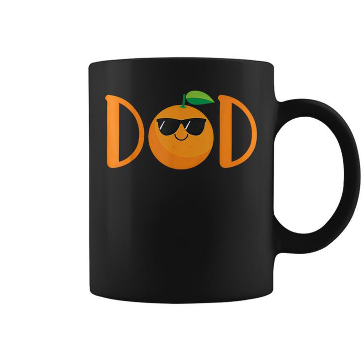 Dad Of The Little Cutie Baby Shower Orange 1St Birthday Coffee Mug