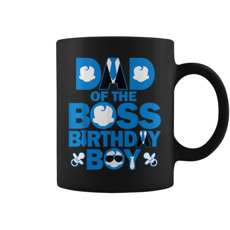 Dad And Mom Of The Boss Birthday Boy Baby Family Party Decor Coffee Mug