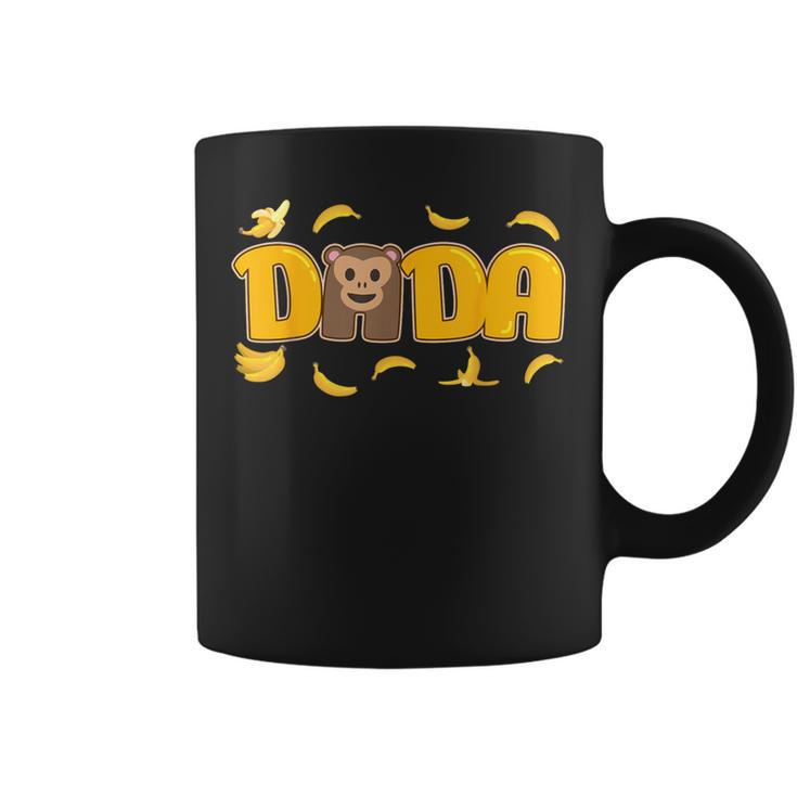 Dad And Mom Dada Birthday Girl Monkey Banana Family Matching Coffee Mug