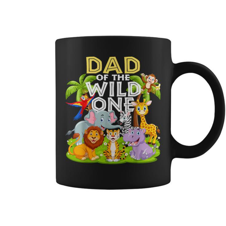 Dad Of The Wild One 1St Birthday Zoo Animal Safari Jungle Coffee Mug