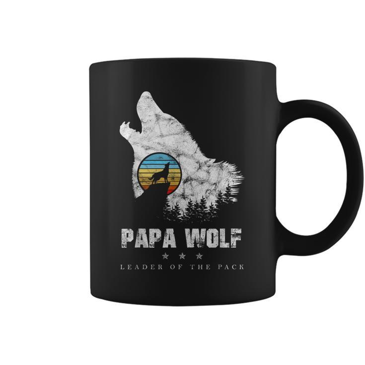 Dad Wolf Rudelführer Father's Day Wolfs intage Tassen