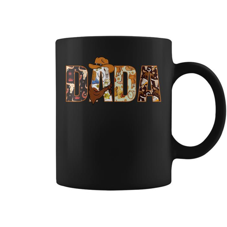 Dada Dad And Mom Birthday Boy Western Rodeo Family Matching Coffee Mug