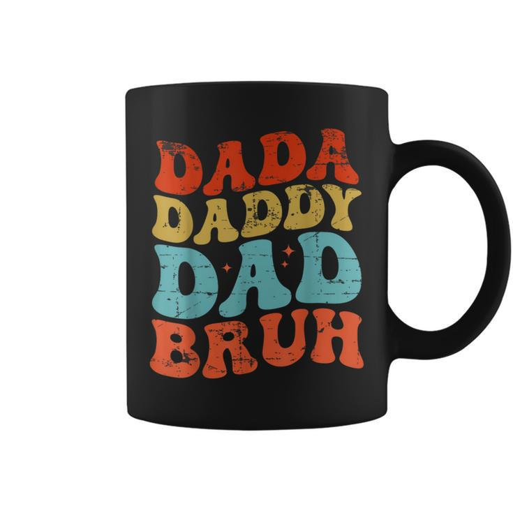 Dada Daddy Dad Bruh Fathers Day Vintage Father For Men Coffee Mug