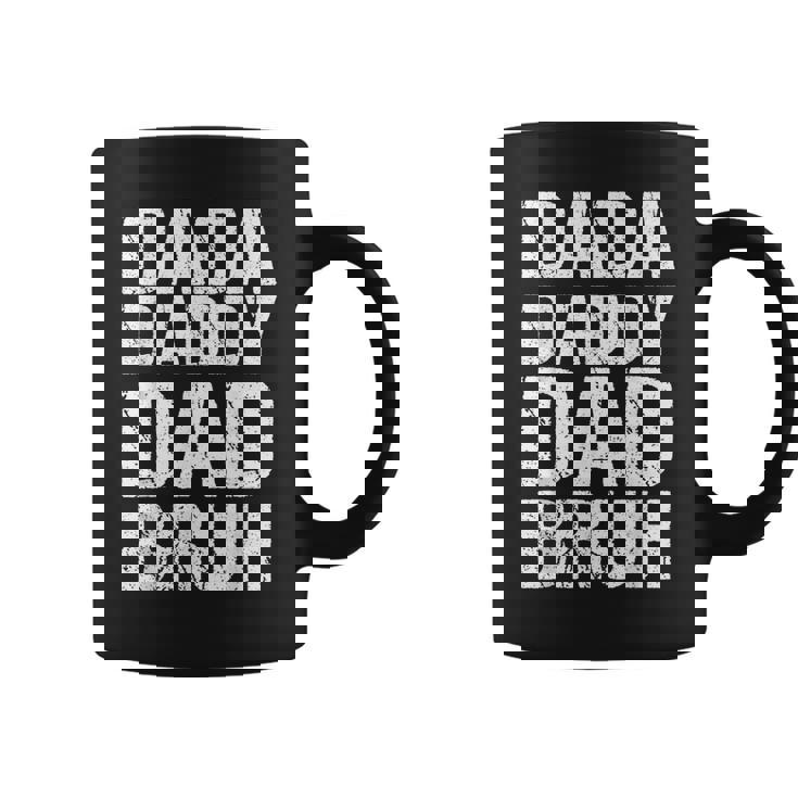 Dada Daddy Dad Bruh Fathers Day 2024 Dad Son Vintage Coffee Mug