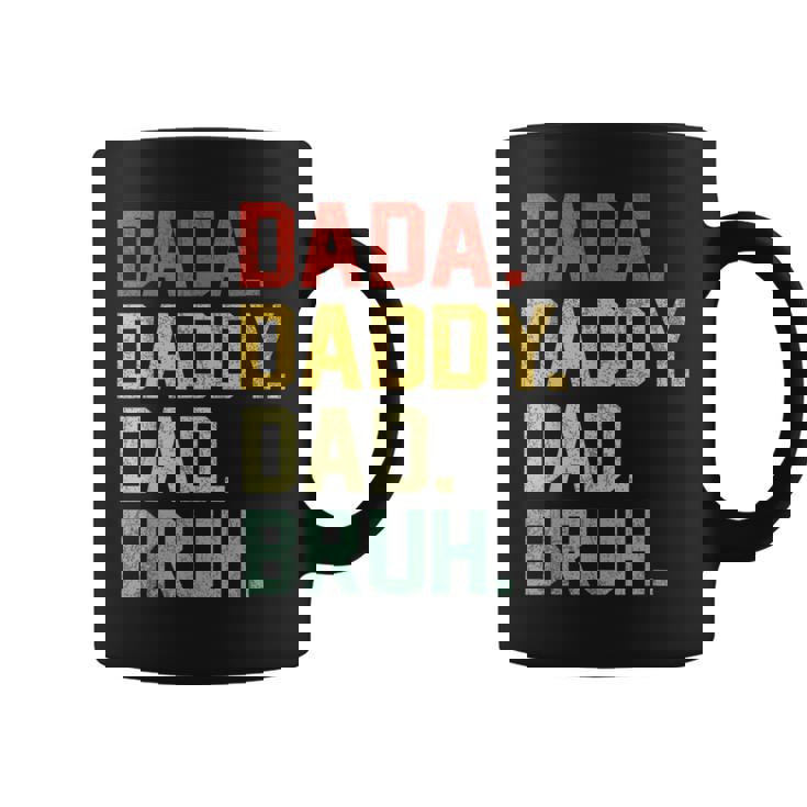 Dada Daddy Dad Bruh Retro Vintage Fathers Day 2024 Coffee Mug