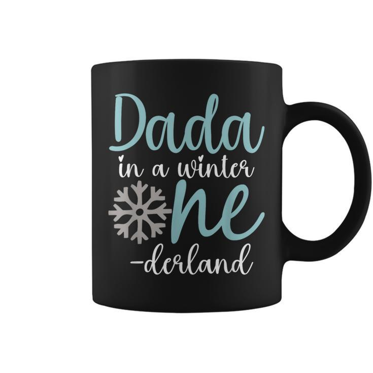 Dada In A Winter Onederland Dad 1St Birthday Of Girl Coffee Mug