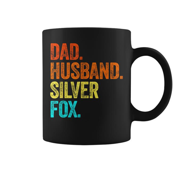 Daddy Husband Silver Fox Fathers Day Birthday Gray Hair Grey Coffee Mug