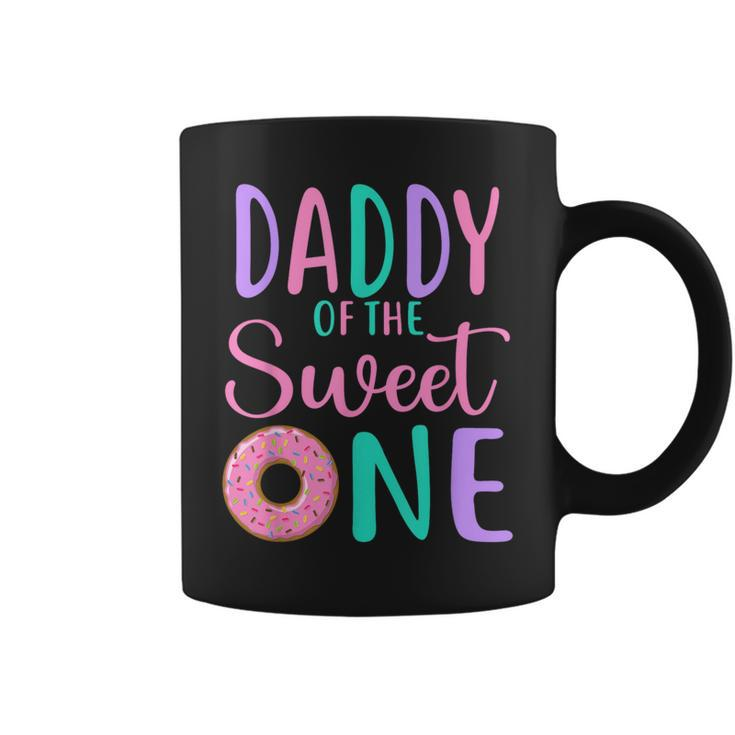 Daddy Of The Sweet One Dad 1St Birthday Girl Donut Party Coffee Mug