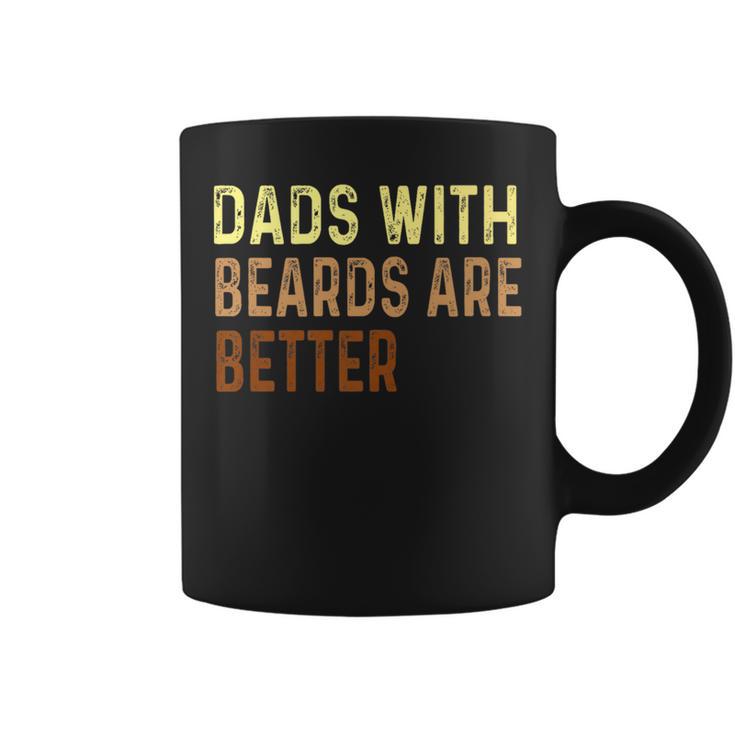 Dads With Beards Are Better Father's Day Dad Jokes Coffee Mug