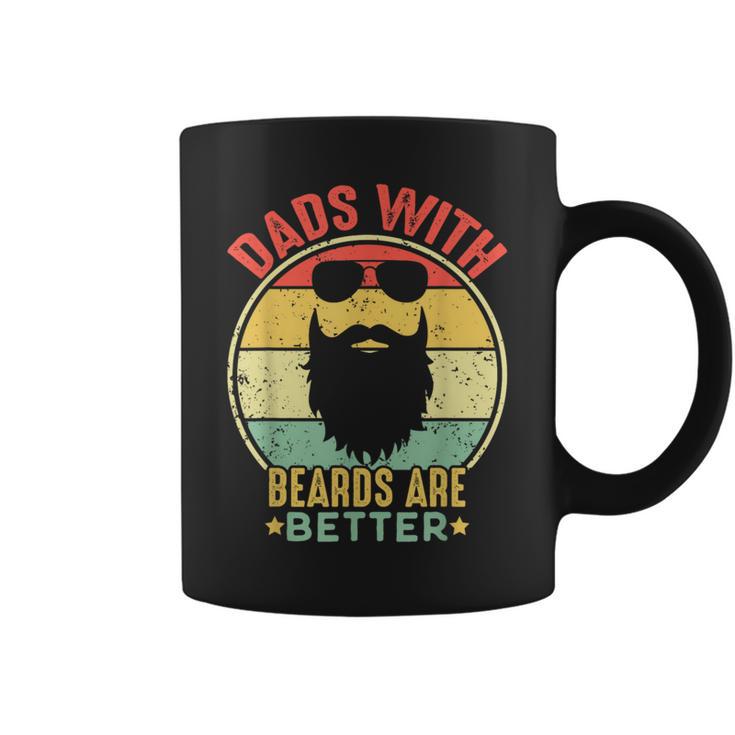 Dads With Beards Are Better Vintage Father's Day Joke Coffee Mug