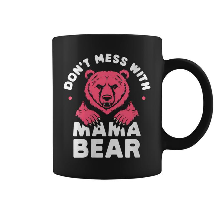 Damen Lustiger Muttertag Für Damen Don't Mess With Mama Bear Mit-Ausschnitt Tassen