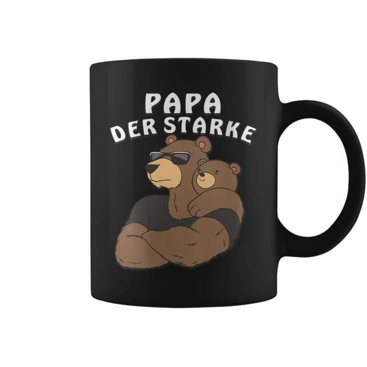 Damen Papa Der Starkeater Familie Bär Papabear Papa Mit-Ausschnitt Tassen